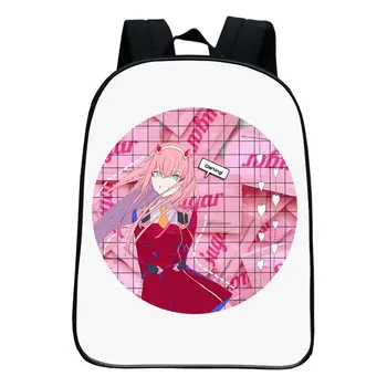 Anime Sevgilim Franxx İçinde Sırt Çantası Erkek kız çocuk çantası Sevimli Sırt Çantası Öğrencileri Okul Çantaları sıfır İKİ Bookbag Çocuklar Okula Dönüş Hediye 7