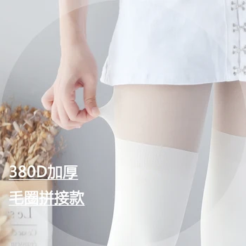 Bahar Japon Lolita lolita yanlış Gaotong temel modeller dikiş ince destek oldu külotlu çorap havlu çoraplar  2