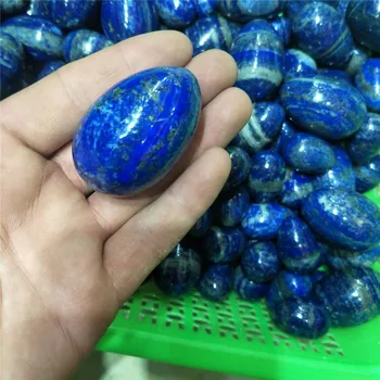 1 adet Doğal Lapis Lazuli Kuvars Kristal Taş Yoni Yumurta Meditasyon şifa taşı 5