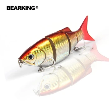 Bearking Sıcak modeli 5 adet / grup balıkçılık cazibesi Swimbait eklemli 80mm 10g sert yem balık tatlı su cazibesi minnow ücretsiz kargo 15