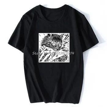 Korku Spiralizer Demonizer Komik T Shirt Erkek Unisex harajuku tişört Tomie Junji Ito Japonya Anime Tshirt Grafik En Tees Erkek 12