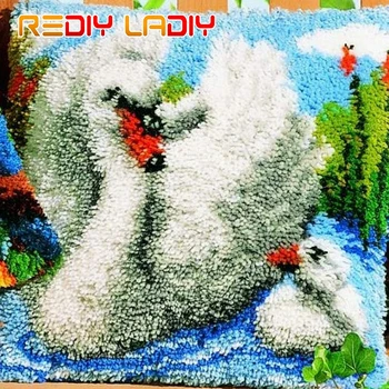 REDIY LADIY Mandalı Kanca Yastık Iplik nakışlı yastık kılıfı Annelik Kuğu Yastık Kılıfı Tığ Yastık Dekoratif Yastık 10