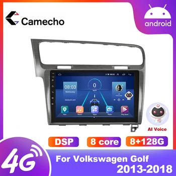 Camecho 10.1 inç 2 din Android 8GB Araba radyo Multimedya Oynatıcı Volkswagen Golf 7 2013-2018 İçin GPS 4G Navigasyon 2din Ses 8