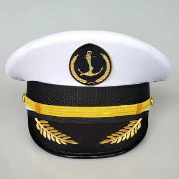Denizci Şapka Askeri Şapka Erkekler için vizör kapağı Marines Harbiyeli Kapaklar Militar Ordu Aksesuarları Gorro Marinero Casquette Marin 3