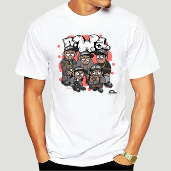N. W. A. erkek tişört NWA Buz Küpü Dr Dre Eazy E DJ Yella MC Ren Tee Rock Grubu Hip Hop Gömlek 2582X 8