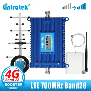Lintratek LTE 4G 700 Sinyal güçlendirici Bant 28 İnternet Sinyal Hücresel Amplifikatör LTE B28 ALC Fonksiyonu 700MHz Tekrarlayıcı Kiti 12