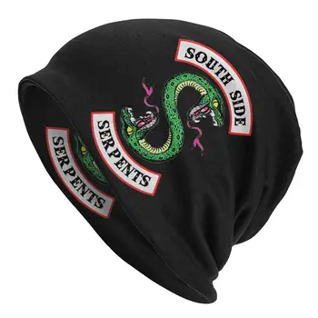 Güney Yan Yılanlar Kaput Şapka Örme Şapka Hip Hop Açık Skullies bere şapkalar Şekil Riverdale Yetişkin Sıcak Kafa Wrap Kap 9