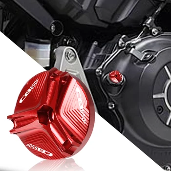 Honda için CB650F CB 650F 650 F Motosiklet Parçaları M20*2.5 CNC Alüminyum Motor Manyetik Yağ tahliye tapası filtreli fincan Fiş Kapağı Vida 6