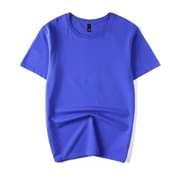 C1474-yaz yeni erkek T-shirt düz renk ince eğilim rahat kısa kollu moda 16