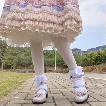 Lolita ayakkabı tatlı prenses günlük japon düşük topuk vintage dantel ilmek bandaj kawaii ayakkabı cosplay loli kadın ayakkabı
