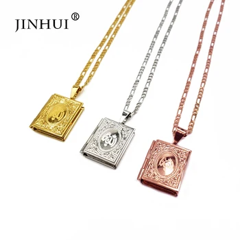 JINHUI moda kadınlar altın Gümüş renk kutusu kolye kolye 45 cm zincir Veren kız Arkadaşı hediyeler Takı Parti giyim Toptan