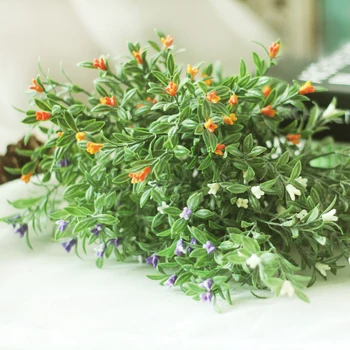 Ev Dekor Yapay Yeşil Bitki Simülasyon Çiçekler Noel Düğün Dekorasyon Odası Kapalı Masa Süsleri İskandinav Hediyeler
