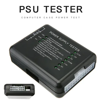 Yeni Varış 20/24 Pin pc bilgisayar Güç Test Aracı Taşınabilir Dayanıklı Plug-in Güç Kaynağı Test Cihazı PSU / ATX / SATA / HDD 9