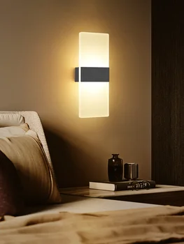 modern led cam küre deco maison duvar lambası abajur lampada kamera luminaria de parede yatak odası oturma odası lamba 10