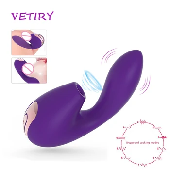 VETIRY Klitoris Enayi Vibratör Oral Seks Dil Titreşimli Meme Emme Seks Oral Yalama Klitoris Stimülatörü Seks Oyuncakları Kadınlar için