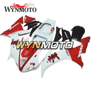 ABS Enjeksiyon Plastik Yamaha YZF1000 R1 Yıl 2002 2003 02 03 motosiklet kaporta kiti İnci Kırmızı Beyaz Vücut Çerçeveleri 7
