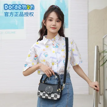 Doraemon Çantalar ve Çanta Sevimli PU Cüzdan Bayan askılı çanta Bir Omuz Kızlar Kadınlar ıçin Crossbody Çanta Baskılı Ücretsiz Kargo