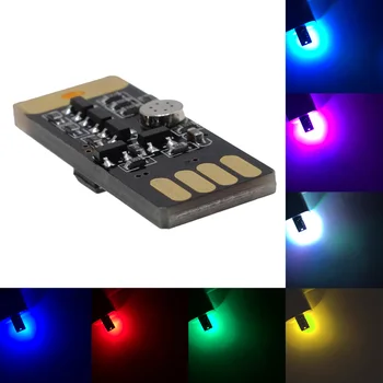 USB müzik ritim ışıkları LED dekoratif lamba araba iç Ev atmosfer ışığı aydınlatma Mini küçük USB LED RGB gece Lambası ampul
