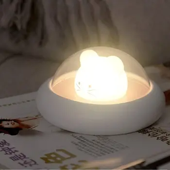 Yaratıcı Led Gece Lambası Ev Sevimli Başucu Gece Lambası USB Şarj Masa Lambası çocuk Yatak Odası Dekorasyon Masaüstü Dekorasyon 7