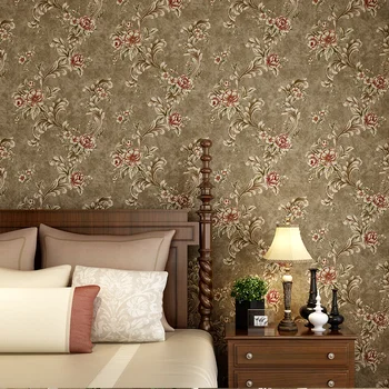 Amerikan duvar kağıdı oturma odası arka plan duvar kağıdı çalışma saf kağıt duvar kağıdı retro yatak odası sıcak büyük çiçek 14