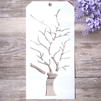 12 * 24 cm DIY Zanaat Katmanlı Ağaç Şablon Boyama Scrapbooking Damgalama Pullar Albümü Dekoratif Kabartma Kağıt Kartları 8