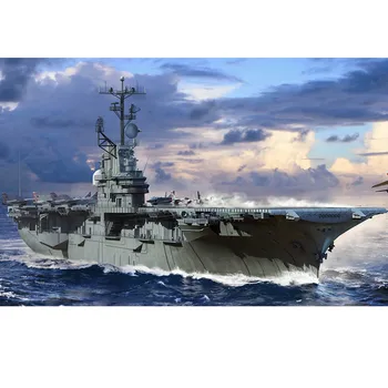 Trompetçi 06743 1/700 USS Intrepid CVS-11 Kiti Statik Savaş Gemisi DIY Savaş Gemisi model seti İnşa etmek Yetişkinler için TH20456-SMT6 4