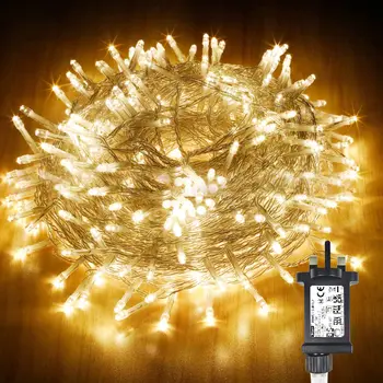 200 LED peri lamba dize ışıkları açık bahçe noel ışıkları su geçirmez tatil Noel ağacı düğün parti dekorasyon için 14