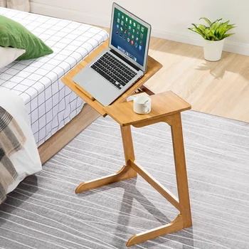 Çok fonksiyonlu kahvaltı masası Yüksek ayaklı Kare Bilgisayar Masası Paneli Ayarı Okuma Masası Ev Uygun laptop standı 2