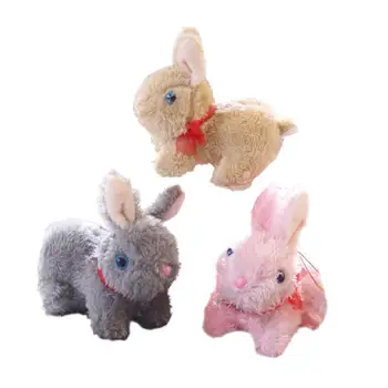 Hayvan paskalya tavşanı Tavşan Oyuncak Modeli Uzun Kulaklar Bebek Anahtarlık Kordon ile Sevimli Peluş Küçük Tavşan Bebek Kolye Çanta Dekor