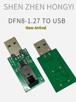 DFN8 USB Adaptateur De Programmeur 1.1.27 mm IC PİN PİTCH Fiyat Boyutu 6 * 8mm Programcı adaptör soketi 11