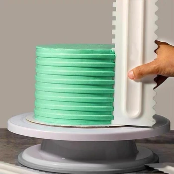 Plastik Tereyağı Kek Krem Spatula Pişirme Aksesuarları Fondan Kek Dekorasyon Araçları Mutfak Alet Kek Kazıyıcı Pürüzsüz 12