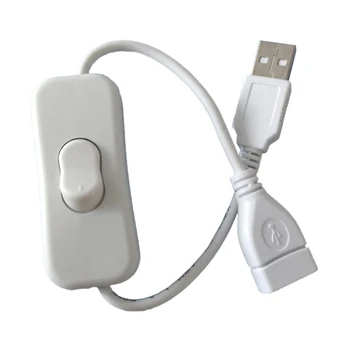 USB kablosu Uzatma Kablosu ile ON / OFF Geçiş Anahtarı 2A Güç Hattı masa lambası Güç Aksesuarları