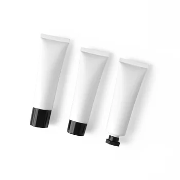 50 adet 50g Beyaz Boş Kozmetik Ambalaj Plastik Yumuşak Tüp El Kremi Jel ambalaj tüpü Kapları
