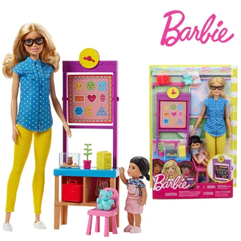 Göndermek için 20 Gün Barbie 28cm Öğretmen Bebek öğretmenin Rol Oynamak Aile Seti Bebek Kız Hediye Hediyeler Kızlar ve Çocuklar için Model Oyuncaklar
