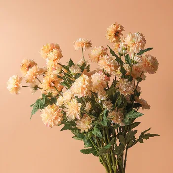 2 adet İskandinav yapay çiçek Papatya ipek çiçek Buketi Oturma Odası Dekoratif Süsler El İşi Ev Dekor Küçük Papatya 6