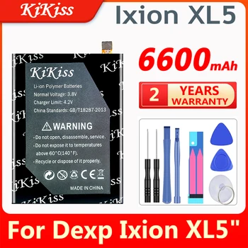 KiKiss 6600mAh Yüksek Kapasiteli Pil İçin Dexp Ixion XL5 