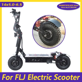 FLJ için E2 K14 Elektrikli Scooter 14x5.0-6. 5 içsiz lastik 14 İnç Vakum Lastikleri 130/70-6.5 kaymaz Off - road Lastik Yağmur Lastikleri 18