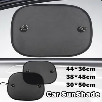 Süper Kalite 2 adet Siyah Yan Araba Güneş Tonları Arka Pencere Şemsiyeleri örtü filesi Visor Kalkanı Ekran İç UV Koruma Seyahat 2