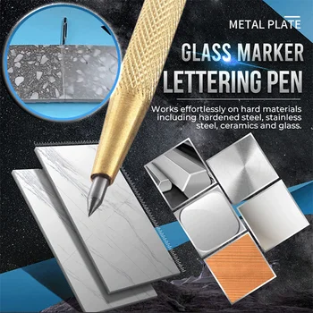 Karbür Uçlu Scriber Taşınabilir Tungsten Aşındırma Metal Kalem Carve Gravür Scriber Aracı İçin Cam / Seramik / Metal Levha İle Klip &