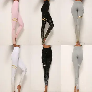 Karın Kontrol Tayt Kadınlar Egzersiz Yoga Pantolon Spor alıştırma külodu Spor Tayt Dikişsiz Pantolon Yüksek Elastik Kadın Tayt 1