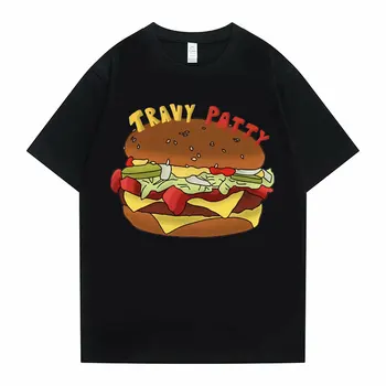 Kaktüs Jack Erkek Kadın Moda Hip Hop Kısa Kollu Tee Hamburger Estetik Sanat Grafik Tees Erkek Kadın Büyük Boy vintage tişört 2