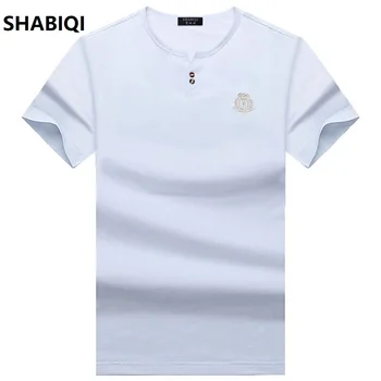 SHABIQI 2023 Erkek T Shirt Slim Fit Ekip Boyun T-shirt Erkekler Kısa Kollu Gömlek Casual tişört Üstleri Kısa Gömlek Boyutu S-10XL 9