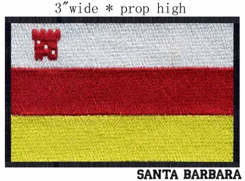 Santa Barbara, Kaliforniya ABD Bayrağı nakış yama 3 