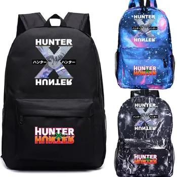 Japonya Anime Hunter x Hunter Sırt Çantası Erkek Rahat Tarzı okul çantası Genç Büyük Kapasiteli Karikatür Sırt Çantası Erkekler Laptop / Seyahat Sırt Çantası 13