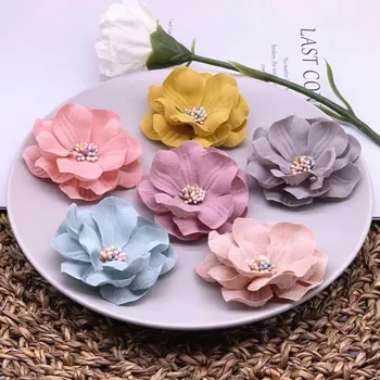 4 Adet / grup DIY Çiçekler El Yapımı Çiçekler Dantel Kumaş Dantel Süslemeler Konfeksiyon Dikiş Malzemeleri Kumaşlar Konfeksiyon Aksesuarları 12