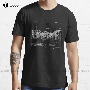 Vintage Ahşap hız treni Blueprint Gömlek-Çılgın Korkunç Trend T-Shirt Baba Gömlek noel hediyesi Yeni Popüler Xs-5Xl Unisex 13