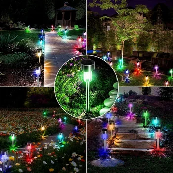 Pin Spot Işık Yolu Işık Açık bahçe içi Boş Işıkları Peyzaj Bahçe Çim Bahçe Garaj için Güneş Çim Işık LED Aydınlatma  15