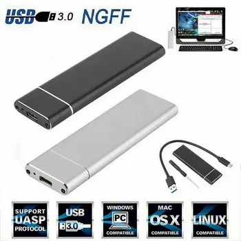 Mini NGFF SSD USB3. 1 Tip-C M. 2 sabit disk Kutusu Adaptörü Harici Muhafaza Kutusu Dizüstü Bilgisayar için Aile Ofis Toplantı