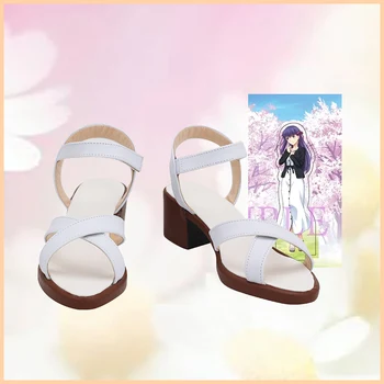 CosplayLove FGO Kader Kalmak Gece Matou Sakura Beyaz Ayakkabı Cosplay Uzun Çizmeler Deri Custom Made Parti Doğum Günü Için