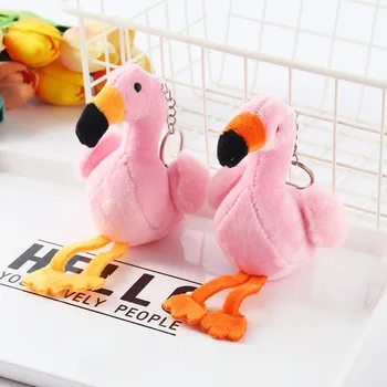 10CM Sevimli Kawaii Kız Flamingo Peluş Bebek Kolye Oyuncak Bebek kız çocuk çantası Aksesuarları Anahtarlık Çocuk Kawaii doğum günü hediyesi 15